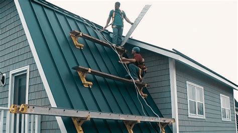 hanging roof metal bracket structural|roof jacks for metal roofing.